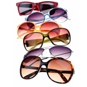 Sonnenbrillen mit verschiedenen Tönungen & Glasfarben